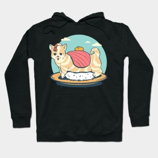 Japanese Cute Sushi Cat Sashimi Hoodie